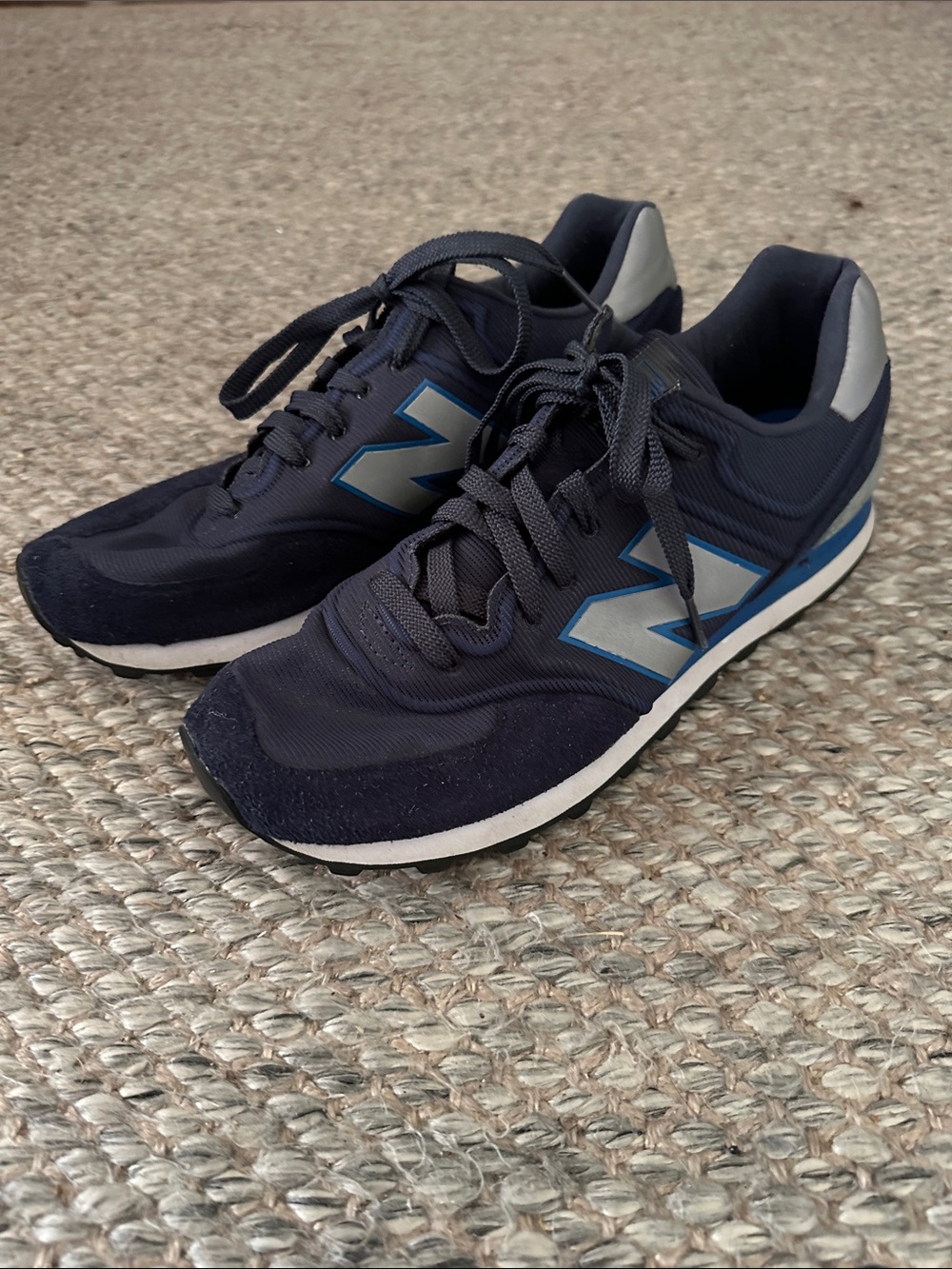 New Balance 574 Men's Navy and Gray Athletic Sneakers
